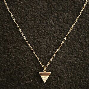 Howlite Geometric Pendant Necklace